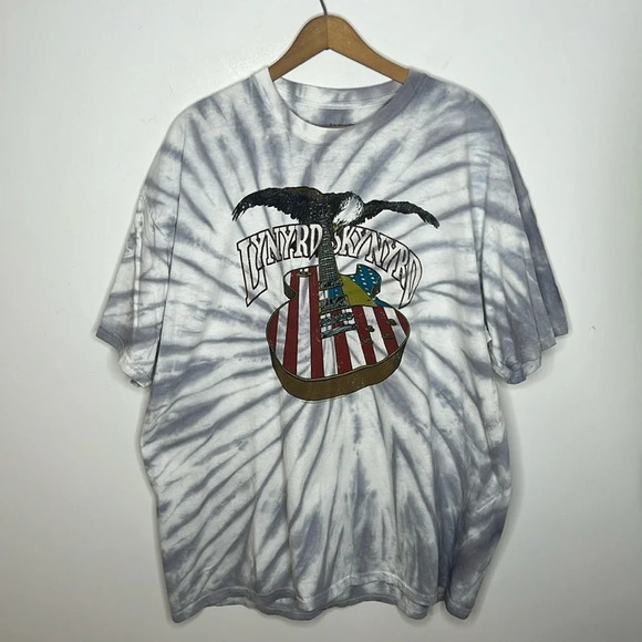 Lynyrd Skynyrd Modern Graphic Tie Dye Rock & Roll Band Boho T Shirt - Picture 7 of 7